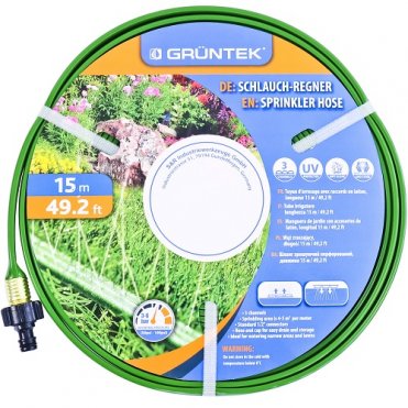 Шланг зрошувальний GRUNTEK 296223150 ½" 15м перфорований(296223150)