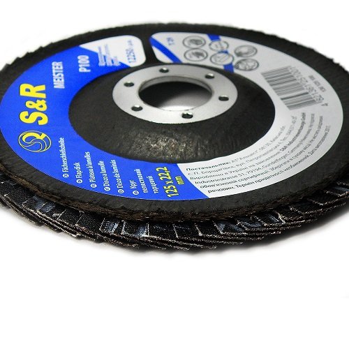 Круг зачистной лепестковый S&R Meister 125x22.2, Z100 - (S&R - 136125100)