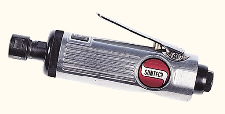 Пневмошліфмашина Suntech SM-512, 23000об/хв, 6мм, вхід 1/4", шланг10мм,113л/хв,172мм, 0,6кг,6,2Бар
