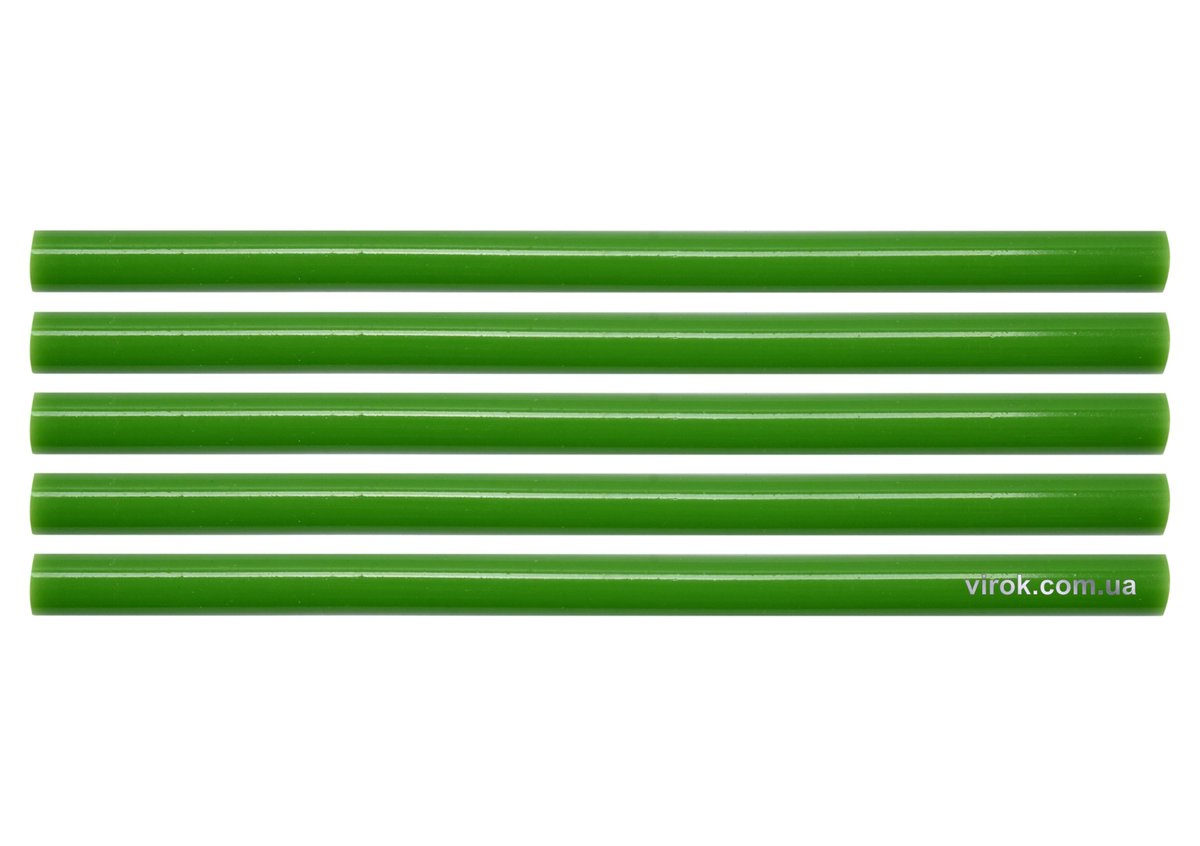 Стержні клейові YATO Ø=11,2 х 200 мм, зелені .уп. 5 шт. [40/120]