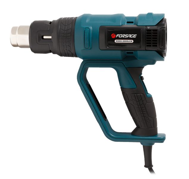 Фен промышленный электрический с регулировкой температуры (3 режима 220В, 2000Вт, макс.темп-ра 600С,