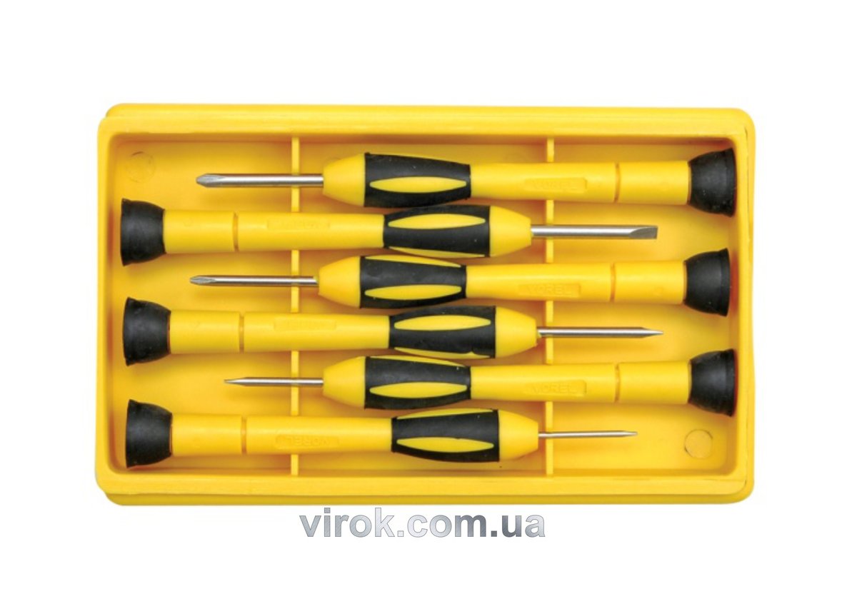 Набір викруток прецизійних VOREL : ТОRХ. Cr-V. 6 Шт. [10/60] 64554