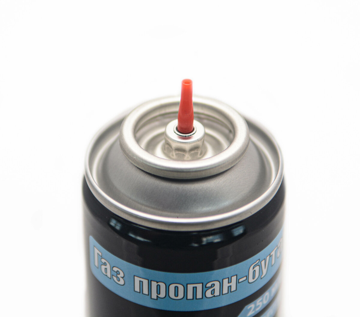 Балон газовий для запальничок VIROK 150g/250ml. 1-разовий (4 перехідників на кришці) [12 шт/уп] 44V1