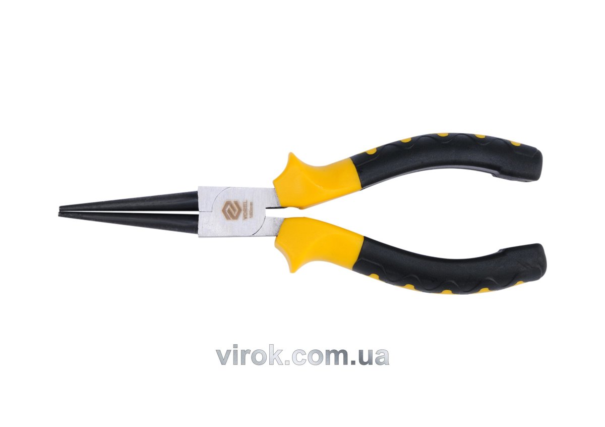 Щипці - круглогубці VOREL : прямі, l=160мм [6/120] 40054