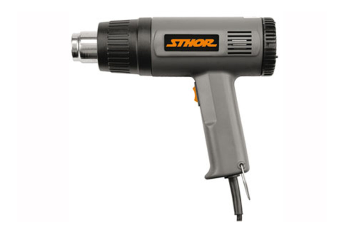 Фен технічний мережевий- 230 В STHOR: 1/ 1.5 кВт, 2 температурні режими- 300/ 500 °C [10] 79327