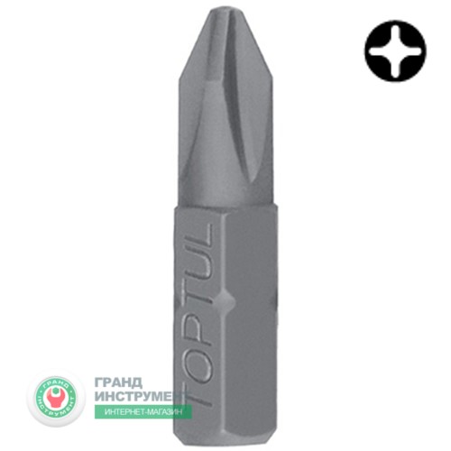 Біта хрещата TOPTUL 1/4" 25 мм PH0 FSBA0800