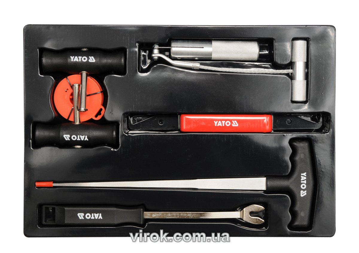 Засоби для демонтажу автомобільного скла YATO, кпл. 7 елем. [10] YT-0845
