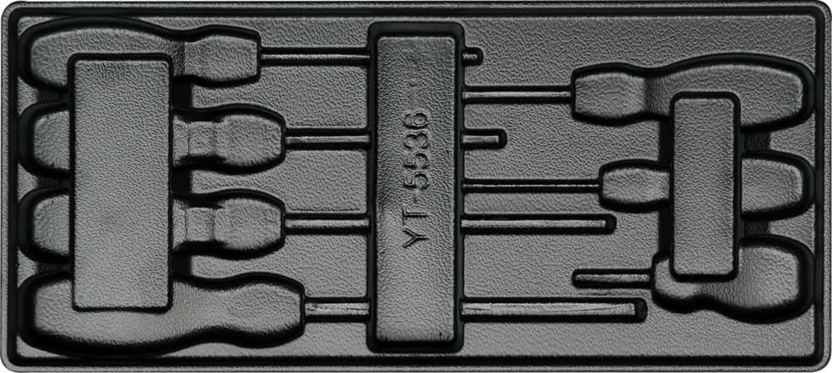 Вклад до інструментальної шафи пустий YATO, для викруток YT-5536 [5/30] YT-55361