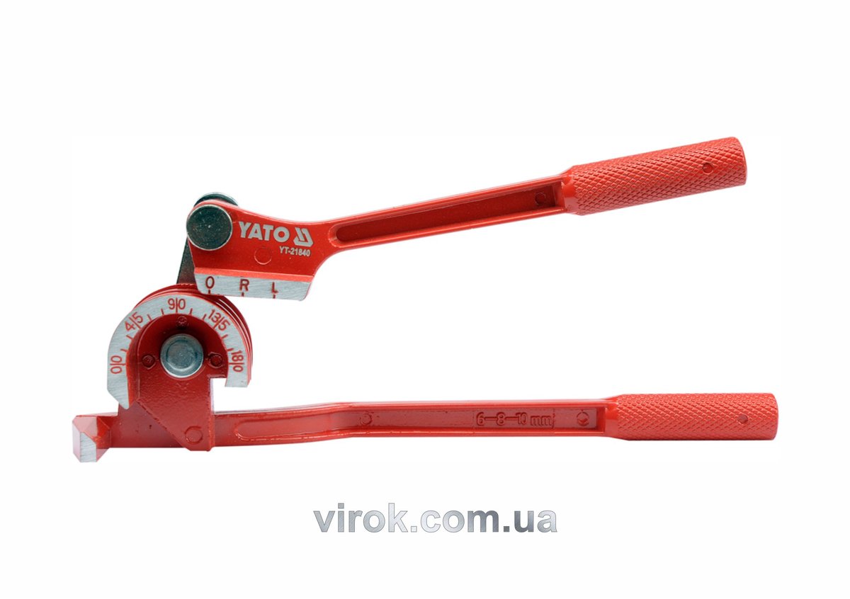 Трубогин "MINI" 3 в 1 YATO : Ø= 1/4"; 5/16"; 3/8"; 0°-180°, алюміній /мідь [20] YT-21840
