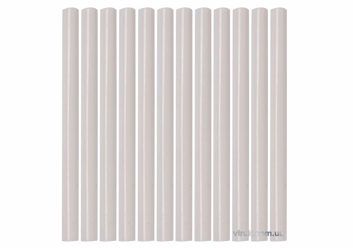 Стержні клейові YATO білі : Ø=7,2 мм, L=100 мм, уп. 12 шт. [50/200] YT-82446