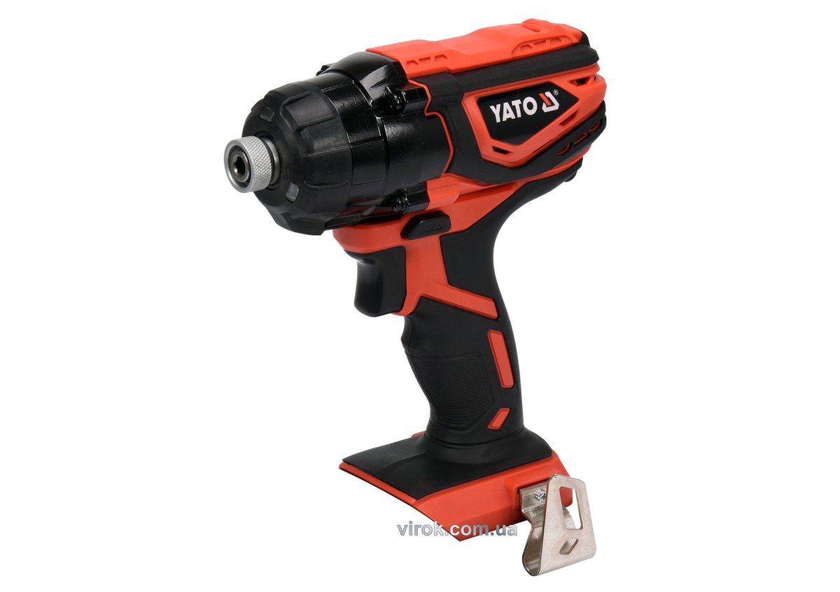 Шуруповерт ударний акумул. YATO 18 В, крутн.мом.- 160 Нм, патрон з квадр. 1/4" (БЕЗ АКУМУЛЯТОРА) [5]