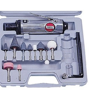 Пневматична пряма шліфувальна машина в комплекті SM-512K