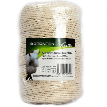 Шпагат коттоновий Gruntek Cotton twine 3 мм150 м 295404100