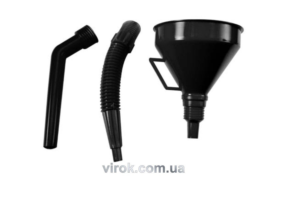Лійка гнучка VOREL чорна 3 частини [30] 83002