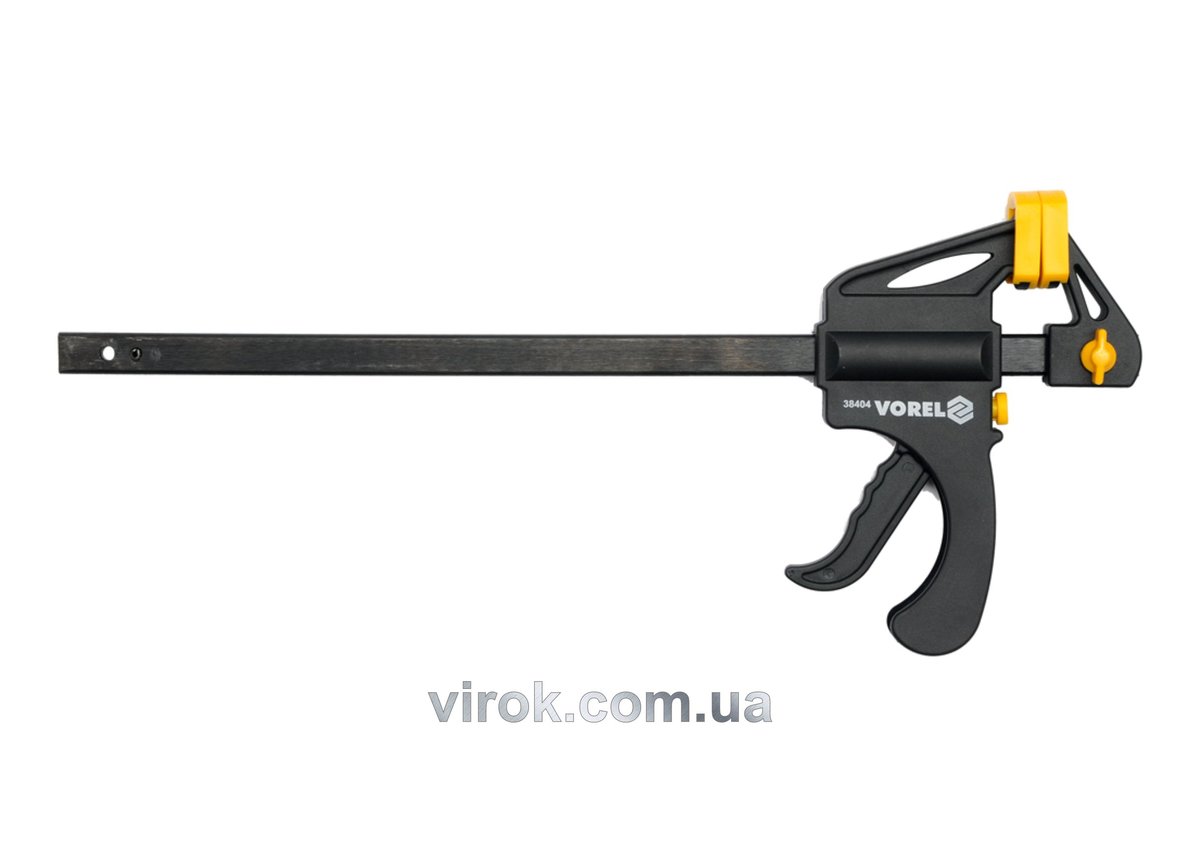 Струбцина VOREL "автомат" пластмасова, l= 150 мм [12/36] 38401