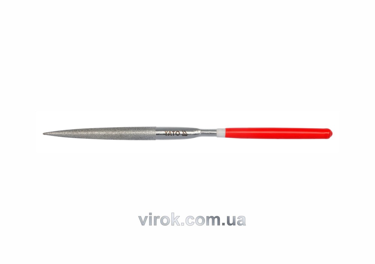 Надфіль алмазний YATO півкруглий, l= 180/70 мм, b= 5 мм [45/450] YT-6153