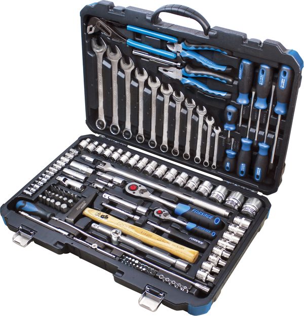 Набор инструмента 124 предмета 1/4&amp;1/2 (6гр.)(4-32мм) Forsage F-41241-5