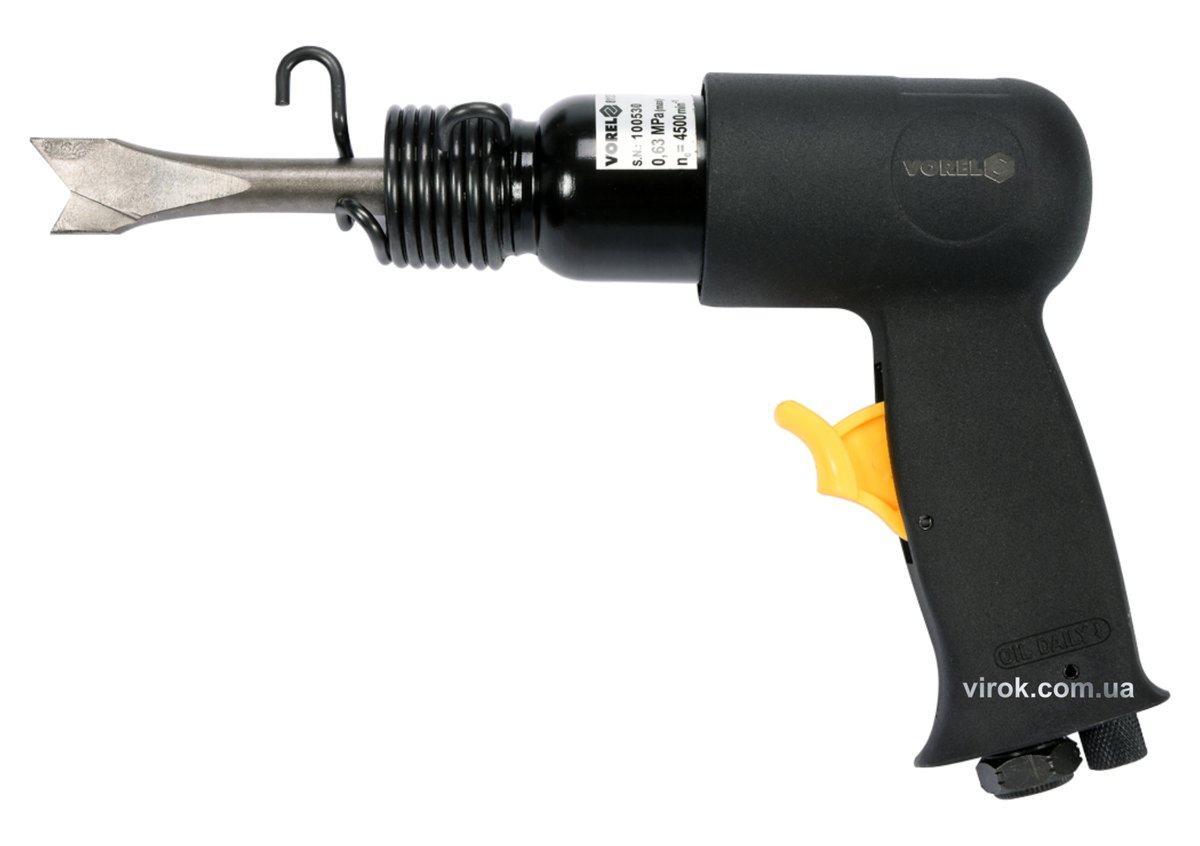 Молоток відбійний пневматичний VOREL з патроном Ø=1/4"; 4500 ударів/хв [8] 81133