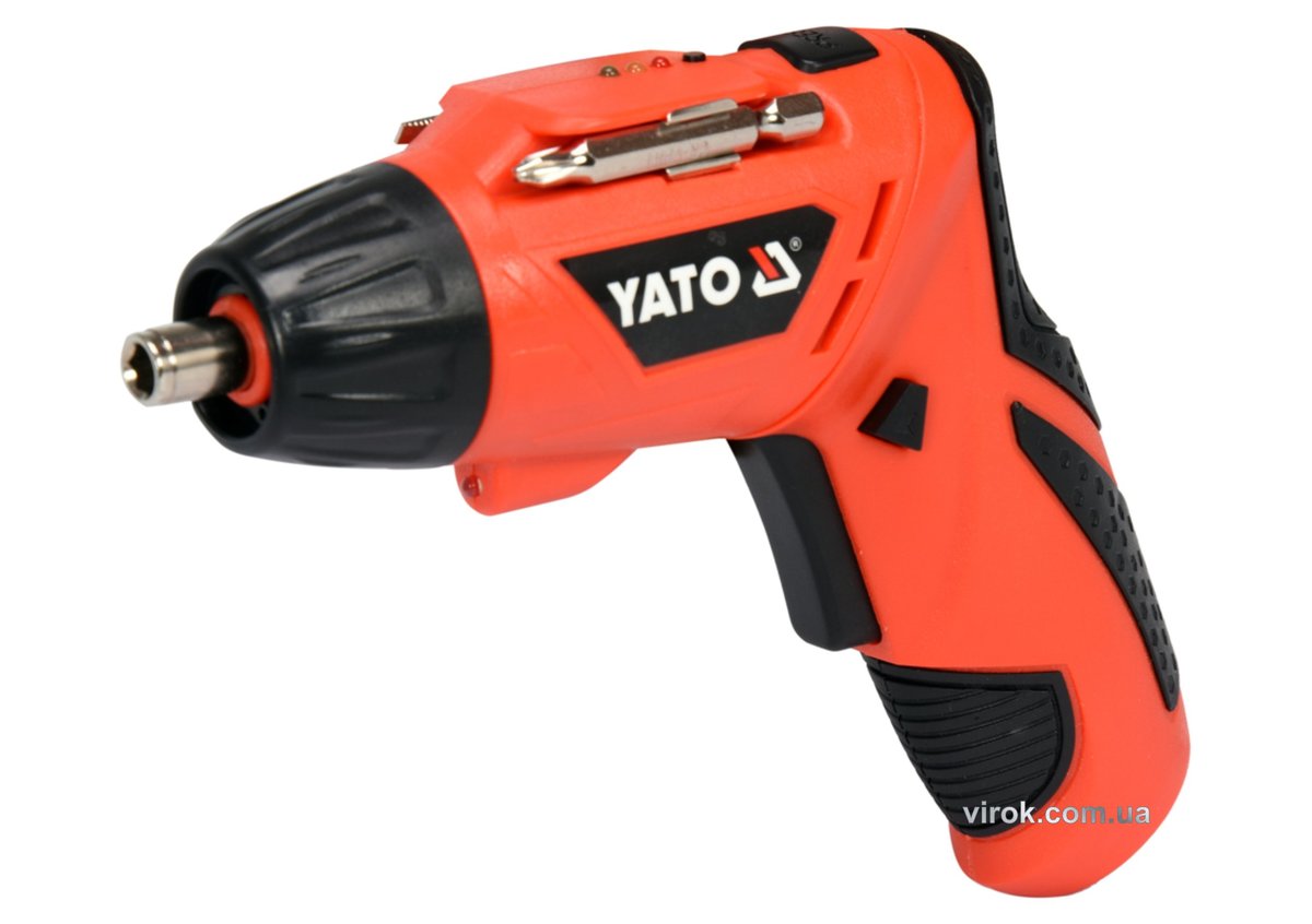 Викрутка акумуляторна YATO Li-Ion, 1.3 АхГод, 3.6 В; F=3 Nm, зі змінним корпусом [20] YT-82760