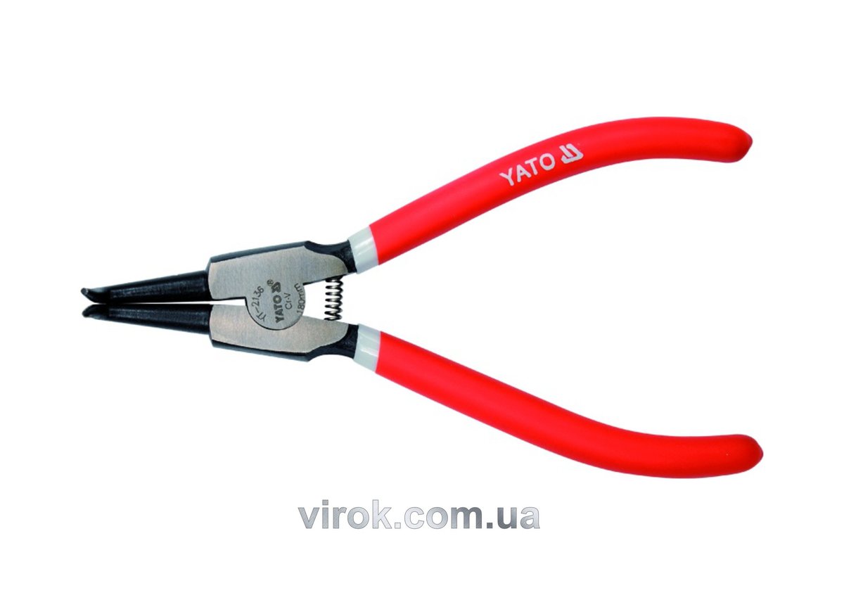 Знімач стопорних кілець YATO загн. (розжим) l=180мм [6/24] YT-2138