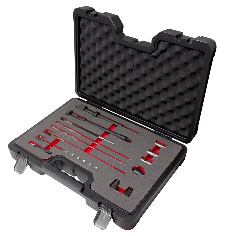 Набор приспособлений для чистки посадочных мест форсунок и свечей накаливания 20 предметов(фрезы: 17