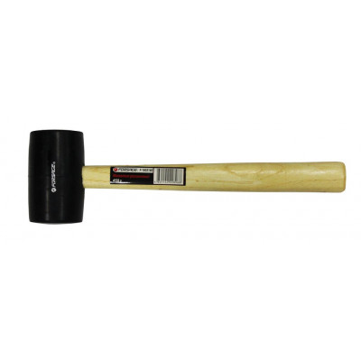 Киянка гумова з дерев'яною ручкою (230г, Ø48мм) (F-180380)