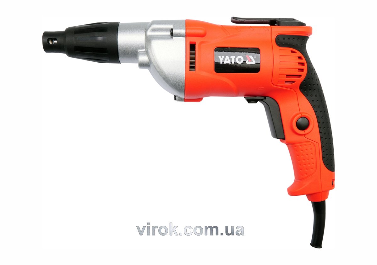 Шуруповерт мережевий YATO : P= 500 [Вт], 1600 [об./хв] (DW) YT-82070